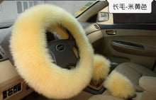 Load image into Gallery viewer, Fur Car Steering Wheel Covers
