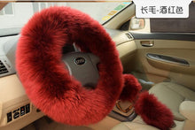 Load image into Gallery viewer, Fur Car Steering Wheel Covers
