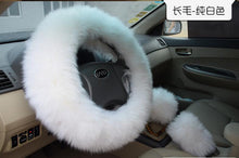 Load image into Gallery viewer, Fur Car Steering Wheel Covers
